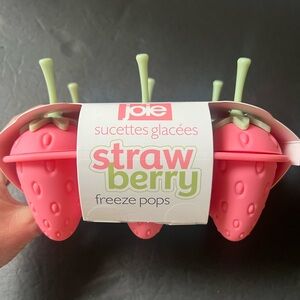 NWT Joie Strawberry Freezer Pops Mold